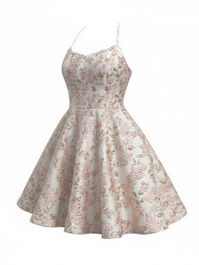 🌸 Cherry Blossom Dream Dress 🌸 B. Darlin Pink Floral Jacquard | Coquette Spring